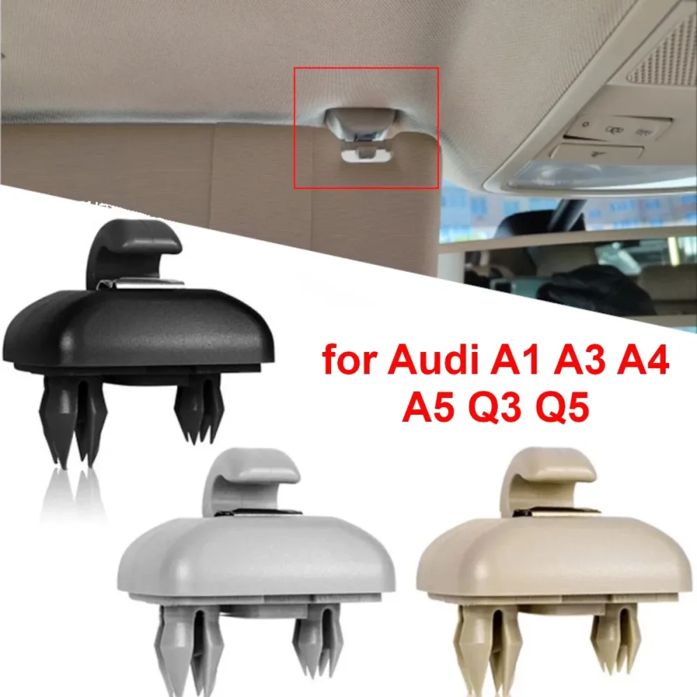 Innenseiten-Sonnenblende mit Haken und Clip-Druckknopf 8E 0857562 Ein 8U 0857562   für Audi A1 A3 A4 A5 Q3 Q5 A7 S4 S5 Grau Schwarz Beige