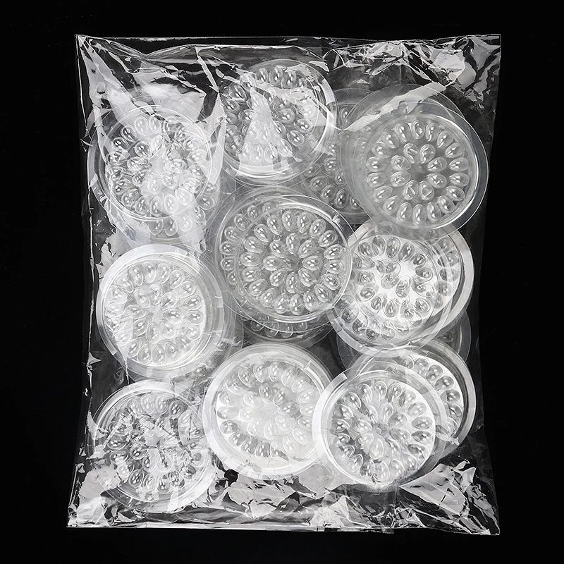100Pcs Einweg Wimpern Kleber Palette Wimpern Verlängerung Kleber Pads Stehen Wimpern Kunststoff Transparent Kleber Halter Kleber Dichtung