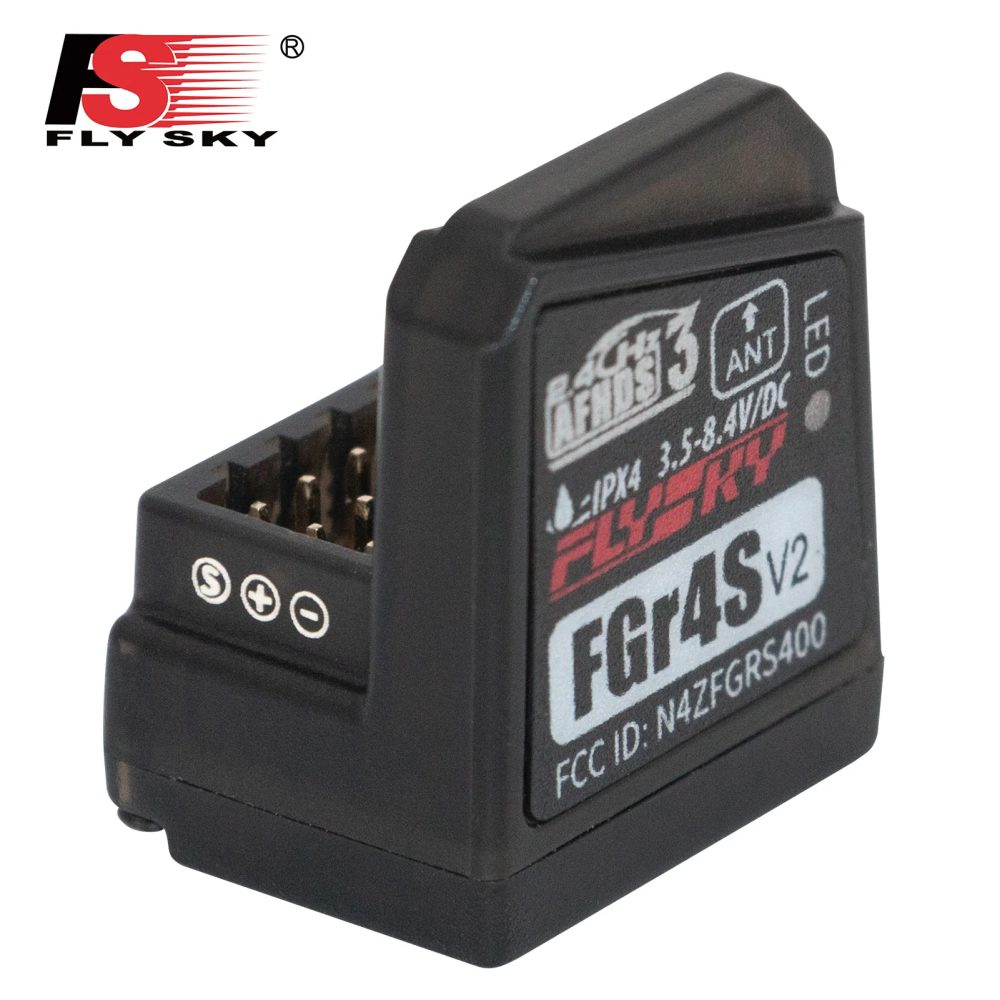 Flysky FGR4S V2 Empfänger AFHDS Single-Antenne Bidirektionaler PWM/PPM/IBUS Ausgangsempfänger für Flysky NB4 PL18 RC Sender