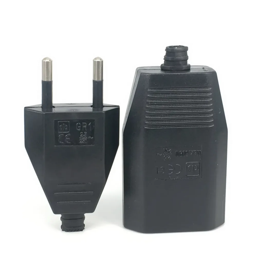 1PCS Kabelmontage Europäischen Netzkabel CE Stecker Buchse Elektrische Stecker Industrielle Vintage Stil Rewire Stecker 250V 16A