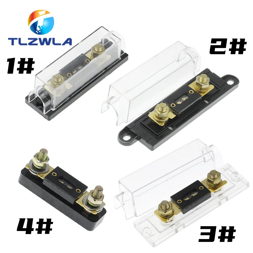 2PCS ANL Sicherung 60 80 100 120 275 300 400 450A 500 AMP ANS Sicherungshalter Bolzensicherung Automotive Sicherungshalter Schmelzsicherung mit Sicherung