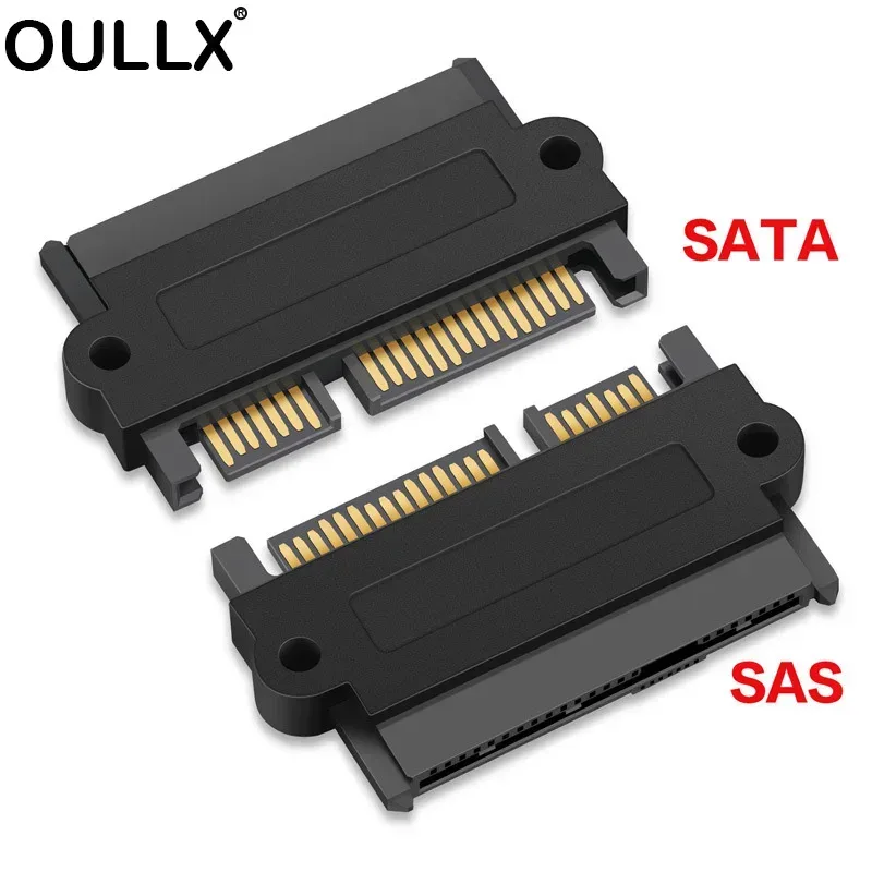 Professioneller SFF-8482 SAS zu SATA Konverter 180 Grad 90 rechtwinkliger Adapter Konverter gerader Kopf für Motherboard PC