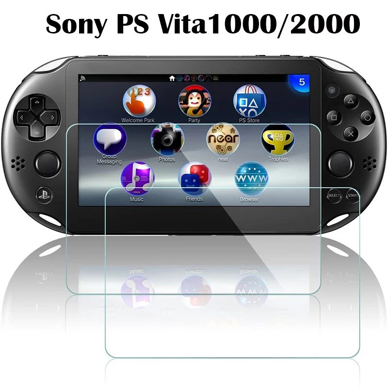 2.5D gehärtetes Glas für Sony PS Vita 1000 PS Vita 2000 Cover Displayschutzfolie für Sony PS V1000 PS V2000 5 Zoll Anti-Kratz-Folie