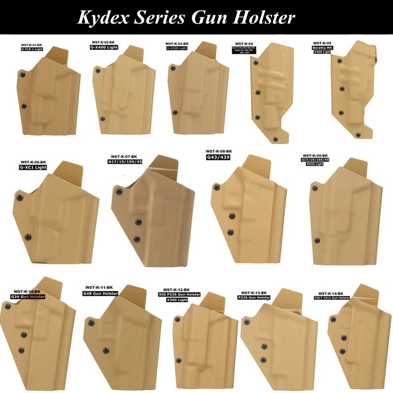 Jagd Rechts Kydex Pistole Holster CS Airsoft Taille Pistole Pistole Pouch für Schießen Trainings Rechten Hand Drop Bein Holster