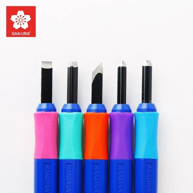 SAKURA 4/5 stücke Holz Carving Messer Set Tragbare Kunst Stift Messer Für Kunst Holz Carving Werkzeuge Handwerk Reparatur multi DIY Hand Werkzeuge
