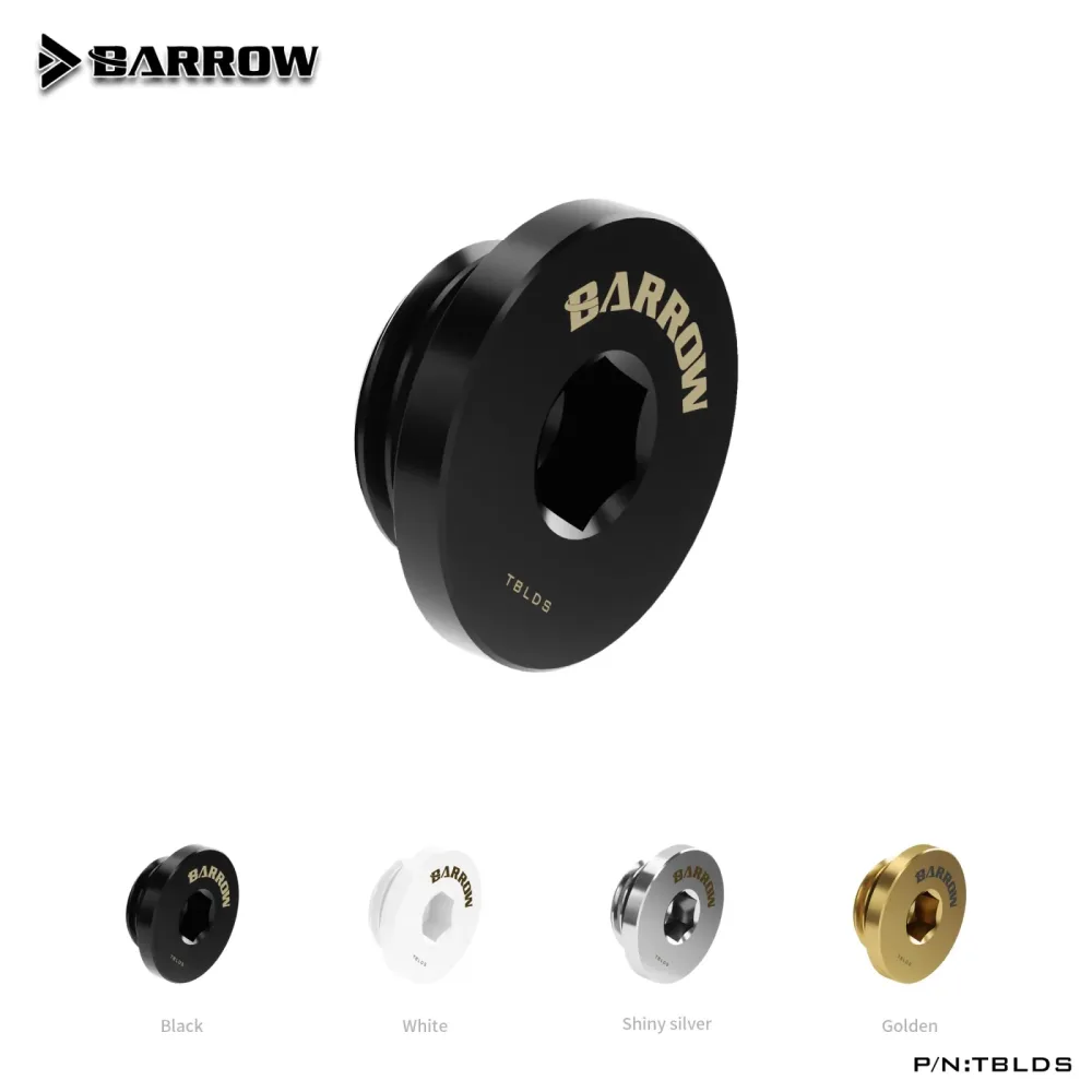 Barrow PC wasser kühlung wasser Stop stecker fitting G1/4 Schwarz/Silber/Weiß/Gold, hand Twist wasser kühler TBLDS