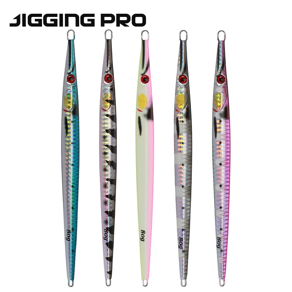JIGGINGPRO 40g 60g 80g 100g 150g 3D-Druck Nadel Jig Speed Jigs Salzwasser Jigging Köder