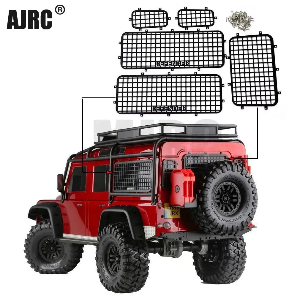 Für Trax Trx4 Defender 82056-4 Metall Fenster Mesh Schutznetz 1/10 Rc Crawler Auto