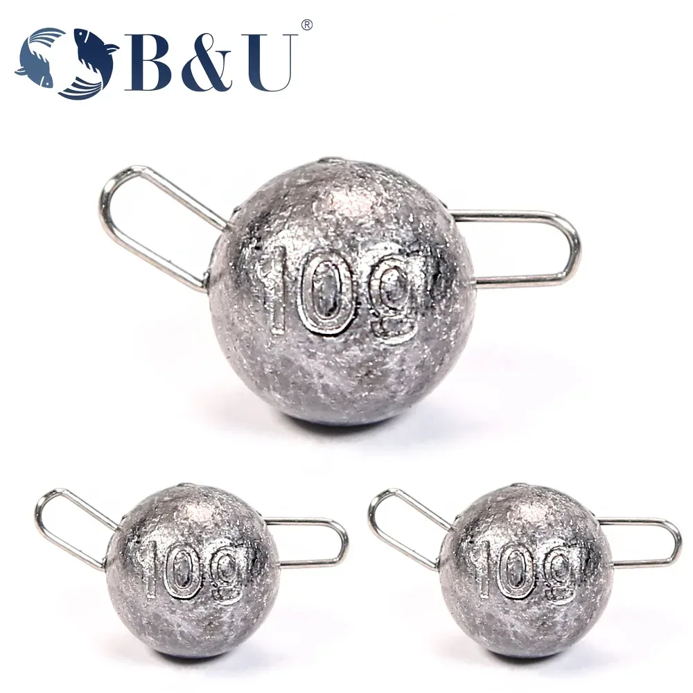 B&U Gewicht Sinker Angelzubehör Swing Jig Head Bullet Weights Fishing Cheburashka Soft Lure Group 2g-12g Hook Emergravated