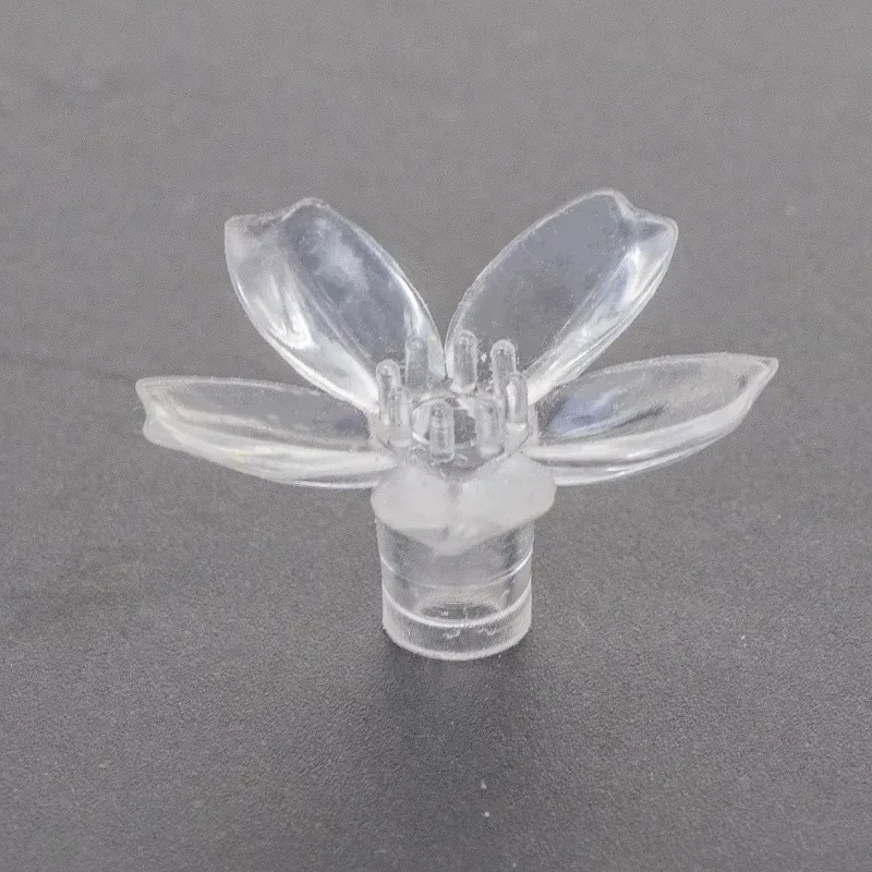 100 Stück LED-Girlanden-Zubehör, weiche Silikon-Kirschblüten-Dekorationen für Lichterketten, Weihnachtsdekorationen