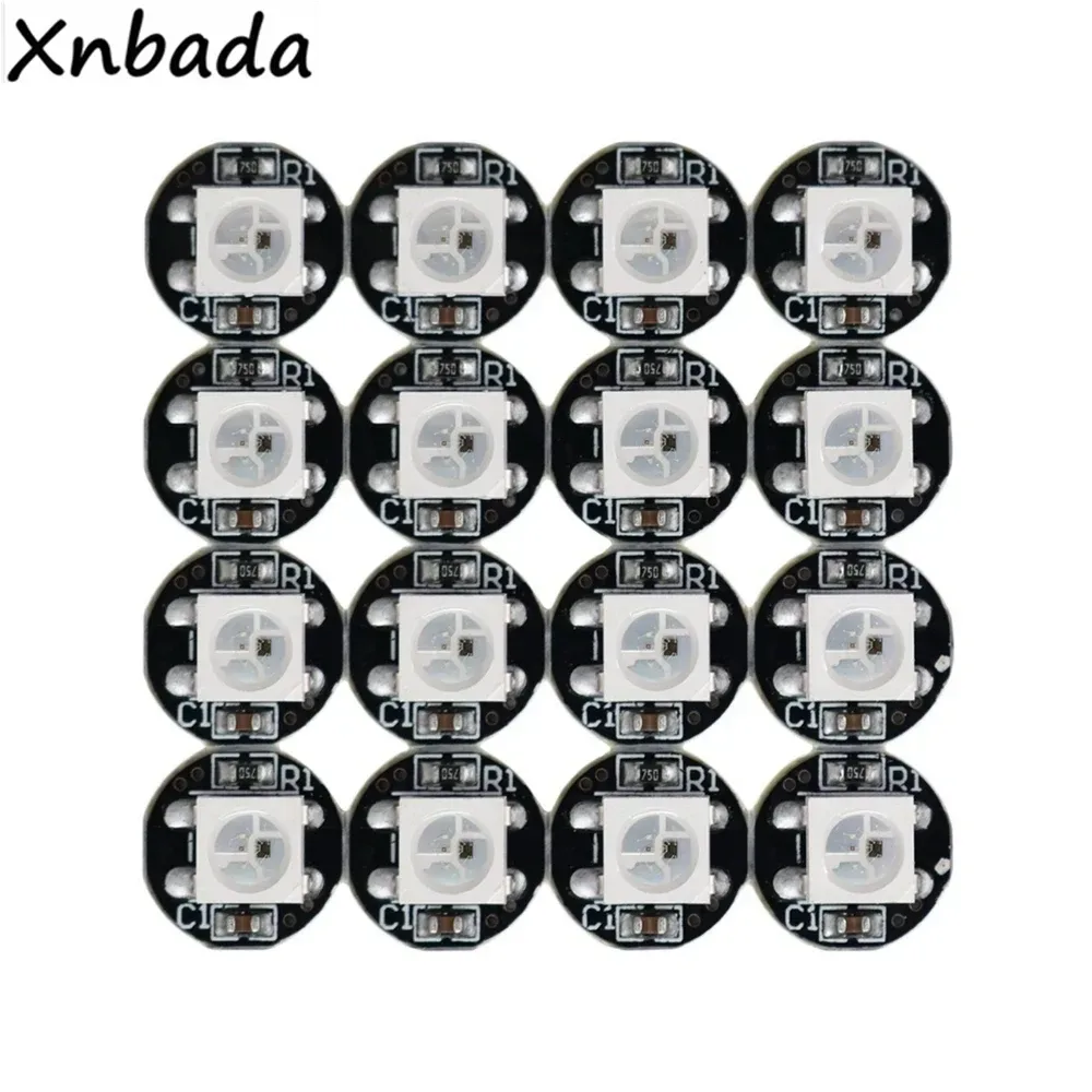 10-1000PCS WS2812B WS2812 4Pin RGB Led Chip 5050SMD WS2811 IC Schwarz/Weiß PCB Mit Kühlkörper DC5V