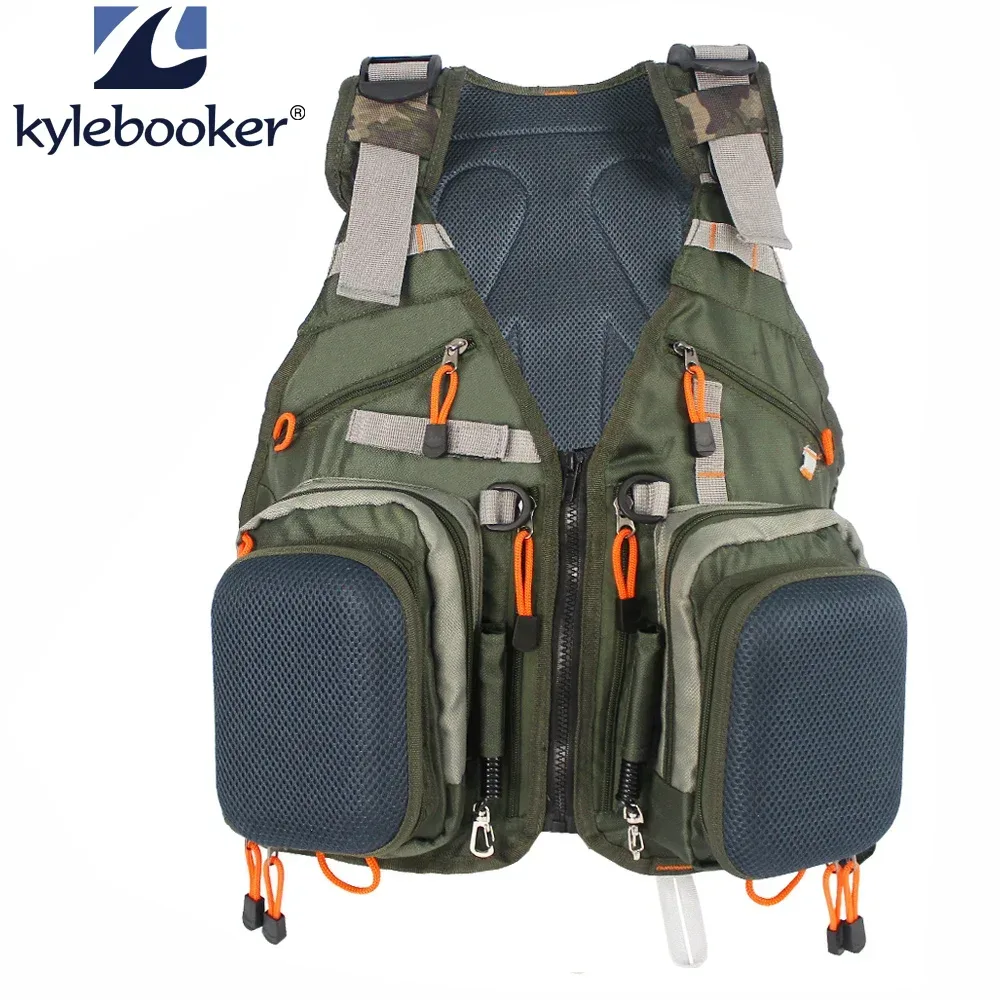 Neue verstellbare Männer Fliegen fischen Weste Pack Multifunktion taschen Outdoor Mesh Rucksack Fisch Zubehör Tasche
