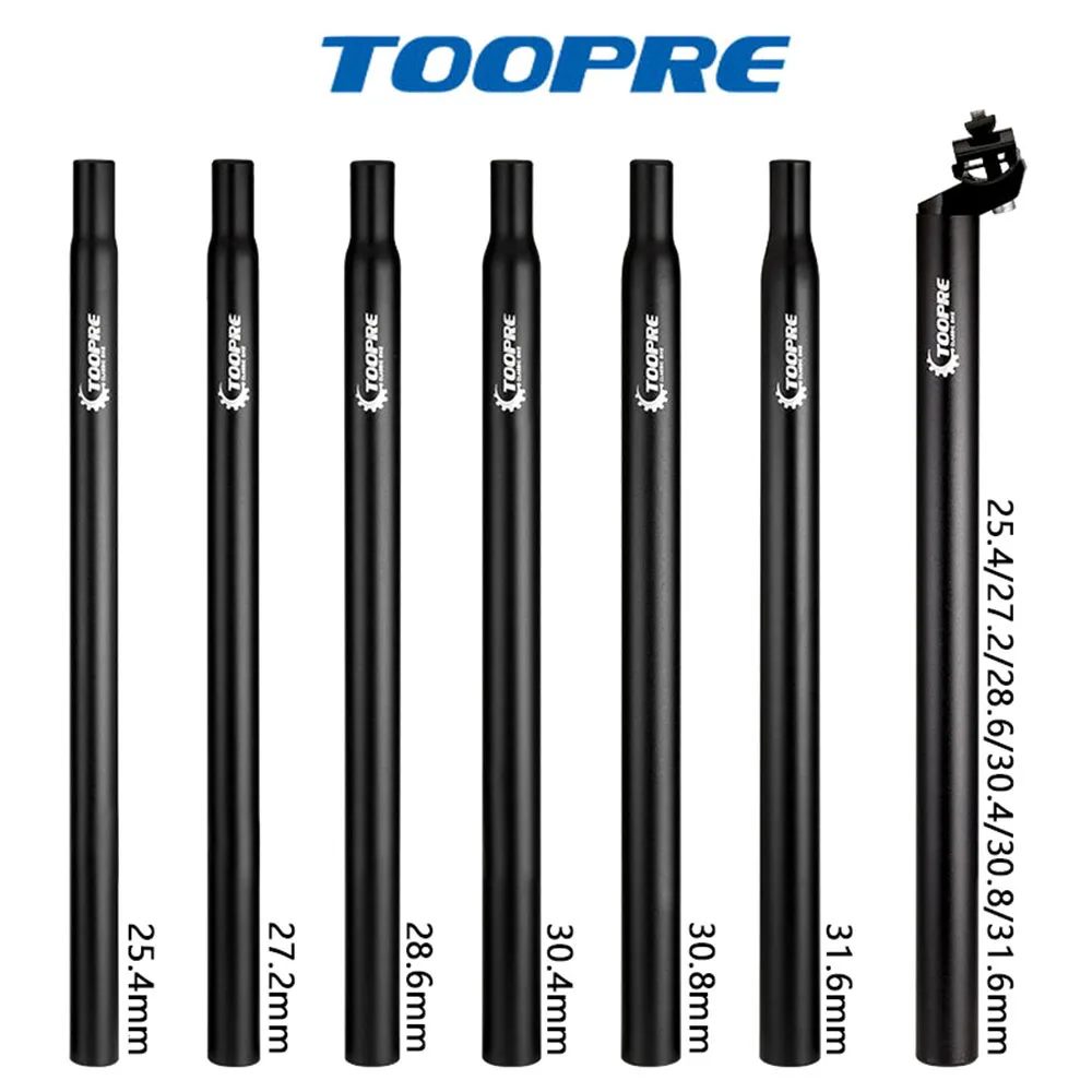 TOOPRE Mountainbike-Sattelstütze 350mm 450mm 25.4 27.2 28.6 30.8 Aluminiumlegierung Sattelrohr Fixed-Gear-Sattelstütze Fahrradteile