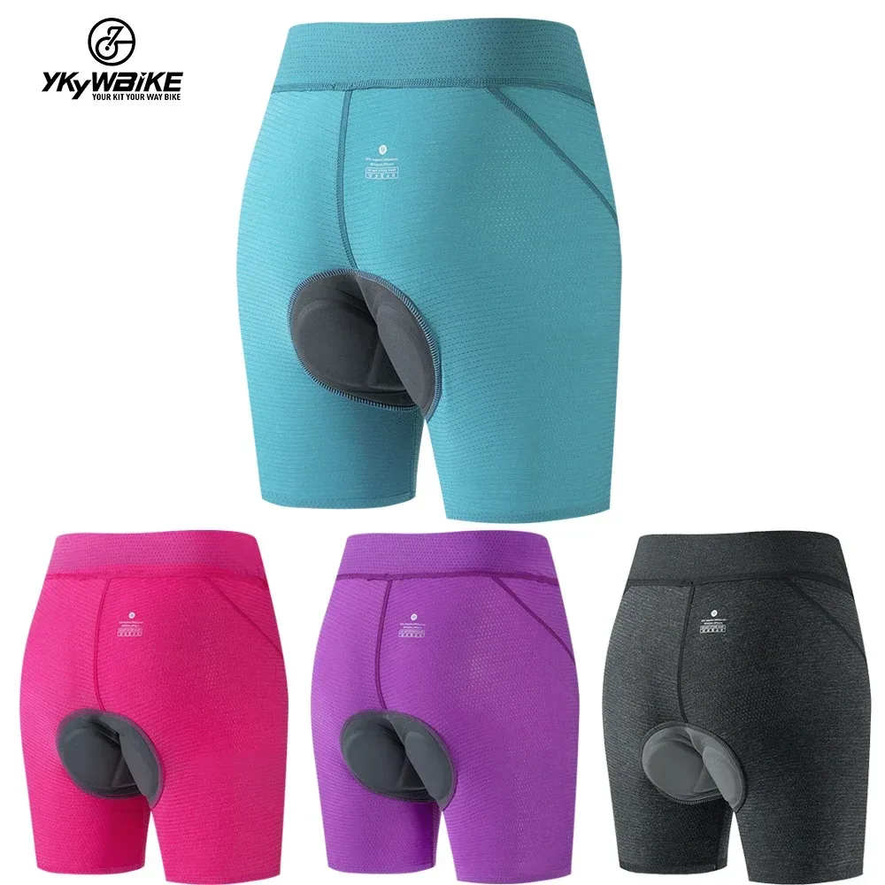YKYWBIKE Frauen Radfahren Unterwäsche Berg MTB Fahrrad Shorts 3D Gepolsterte Stoßfest Reiten Fahrrad Sport Unterwäsche Strumpfhosen Shorts