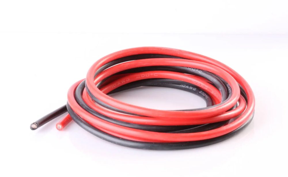 Silikonkabel, roter schwarzer Draht, RC-Autobatteriekabelung, elektrische Drähte, RC-Flugzeuge, 14 AWG, 12 AWG, 10 AWG, 26, 24, 22, 18, 16, 14, 12, 10 AWG