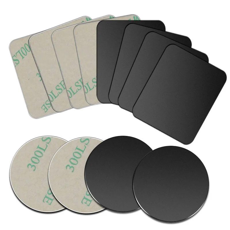 Metall Platte Für Magnetische Auto Telefon Halter Universal Eisen Blatt Disk Aufkleber Halterung Handy Magnet Ständer Für IPhone