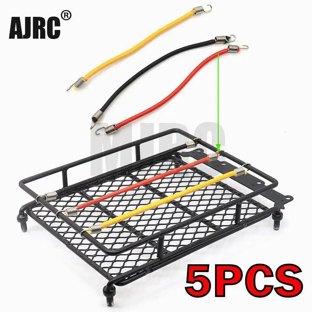 Elastisches Gepäcknetz, Auto-Dachträger, Aufbewahrungsnetz mit Haken, Gummiband für Axial-Scx10-Netz, D90, RGT, WPL, D12, 1:10, 1/12, Rc-Auto