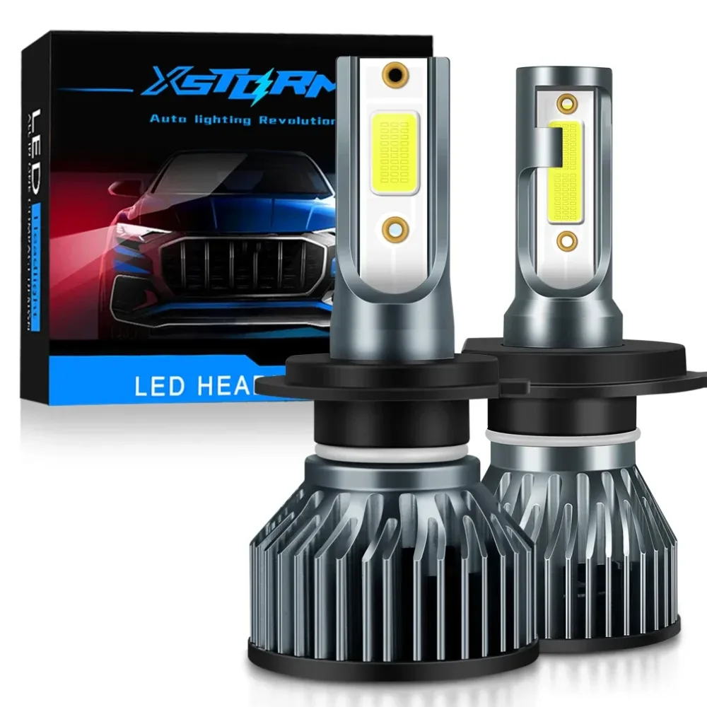 XSTORM Mini Auto Scheinwerfer H1 H4 H7 Led-lampe H8 H11 9005 HB3 9006 HB4 9004 HB1 9007 HB5 H13 Led-leuchten 15000LM Turbo lampada 12V