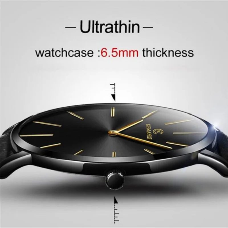 2025 Luxus Business Männer Uhren Männer Gold Uhr Ultra Dünne Herren Uhren Leder Quarzuhr Mann Armbanduhr horloge mannen