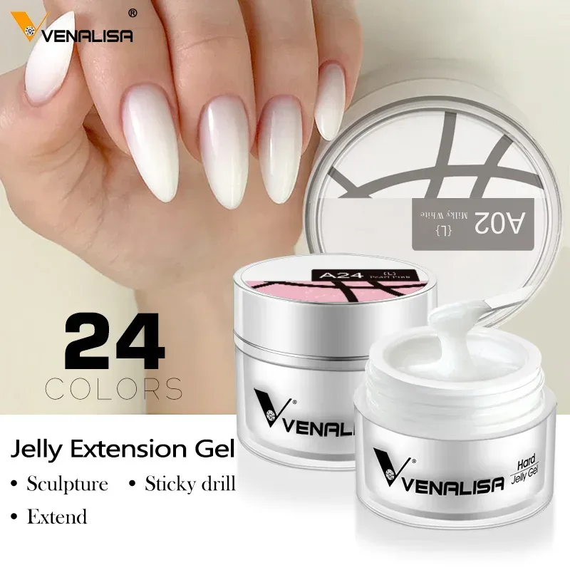 VENALISA Clear Color Extension Gel Pearl Glittle Gel Canni Supply Camouflage Fasting Jelly Nagelgel Selbstnivellierendes Acrylgel
