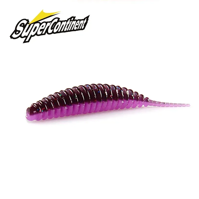 2021 Supercontinent Wurmköder Weichköder Tanta 49mm 65mm Angelköder Pesca Karpfenangeln Bass-Köder Isca Künstlicher Köder PVA