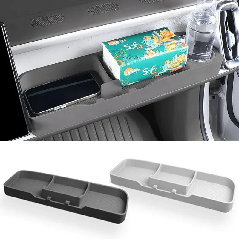 Für Leapmotor B10 B01 B05 Auto Beifahrerseite Armlehnen-Aufbewahrungsbox Perforierter Tischplatten-Organizer Erweiterte Ablage Innenraumzubehör
