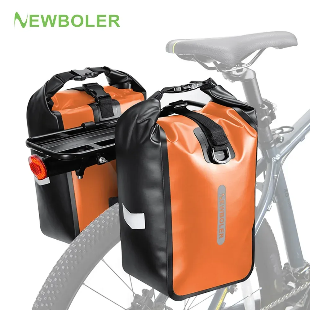 NEWBOLER 10L 20L Wasserdichte Radfahren Fahrrad Gabel Tasche Quick Release Fahrrad Hinten Sitz Stamm Tasche Fahrrad Tasche Fahrrad Zubehör