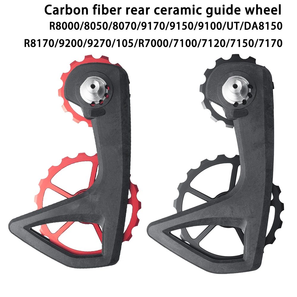 Übergroßes Schaltwerk-Riemenscheibenrad aus Keramik, 13 Zähne/19 Zähne, kompatibel mit 105/Ultegra/Dura-Ace R7000 R7120 R7170 R8000 R9270 R8170