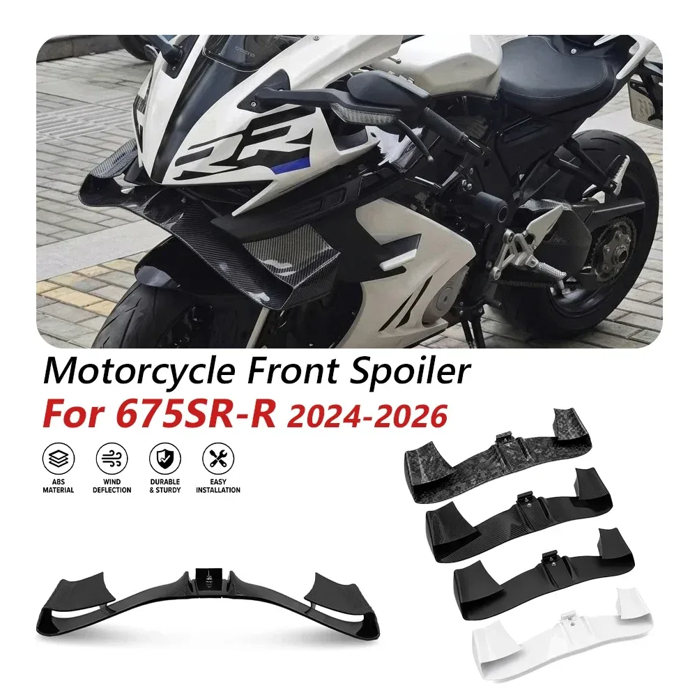 Für CFMOTO 675SR-R 675SR CF675 SR 675 SR-R 2026 2025 2024 Motor Luftstromabweiser Frontspoiler Verkleidung Downforce Flügel Untere Lippe