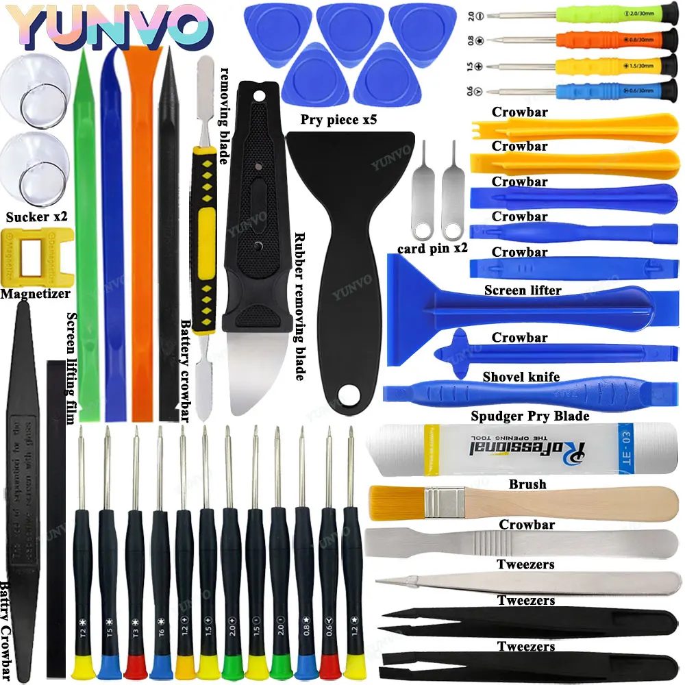 Professionelles Handy-Reparatur-Werkzeugset, Präzisions-Schraubendreher-Set für iPhone und Android, Multifunktionales Demontage- und Öffnungswerkzeug