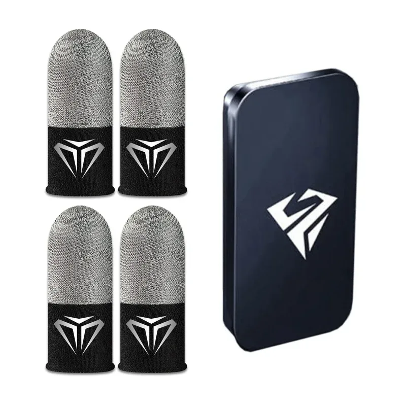 45BB Dünne Finger Handschuhe für Gamer Dünne Tragbare Leichte Fingertip Abdeckungen mit Lagerung Fall Tragen Widerstehen Fingertip Fall