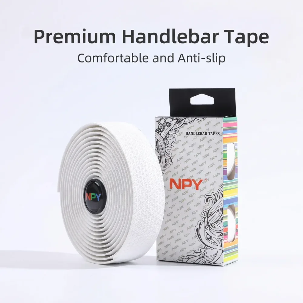 NPY Rennrad-Lenkerband PU Stoßdämpfendes Fahrrad-Lenkerband Anti-Vibrations-Umwicklung Radfahrband