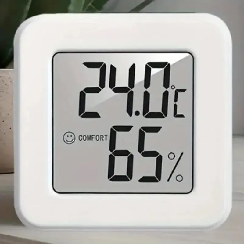 Mini-Temperatur- und Luftfeuchtigkeitsmessgerät für den Innenbereich, Schlafzimmertemperaturmessgerät, tragbare elektronische Digitalanzeige, Luftfeuchtigkeit und Temperatur