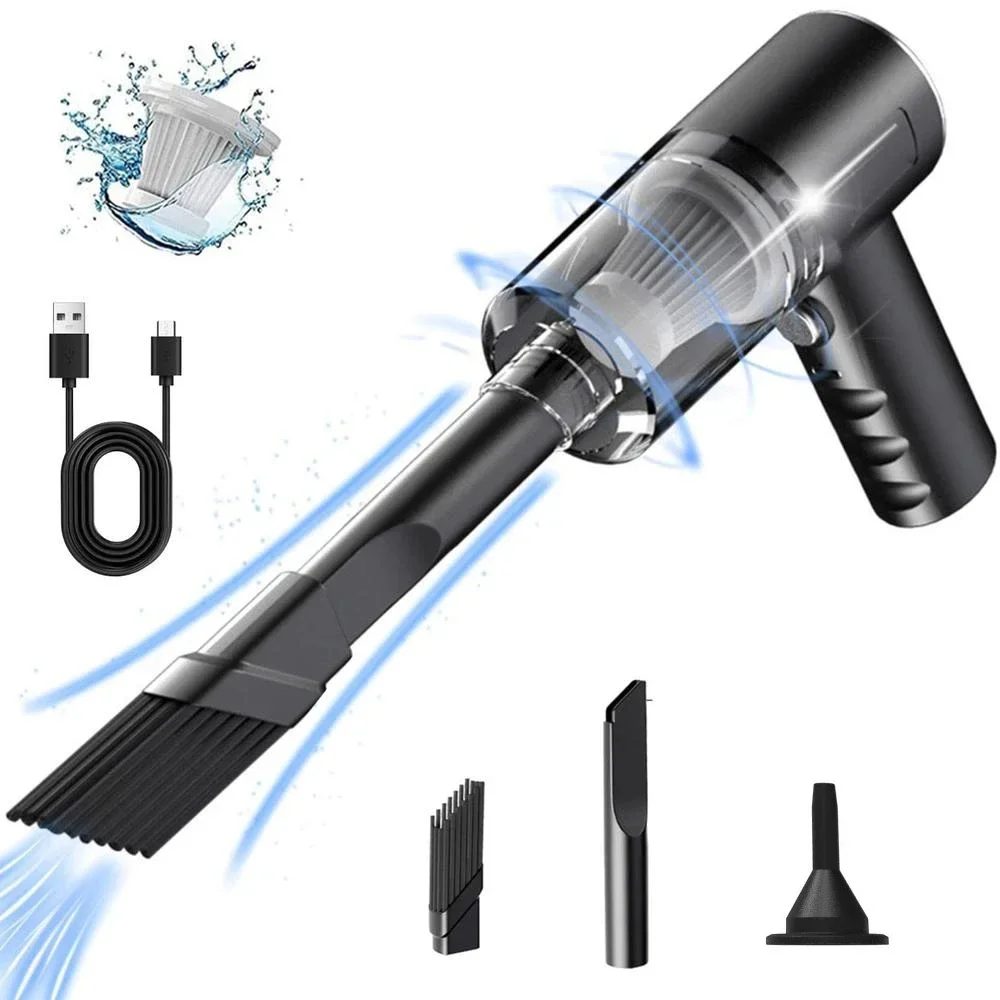 9000Pa Drahtlose Auto Staubsauger USB Lade 1200mAh Tragbare Reinigung Gerät Mini Nass und Trocken Staubsauger Haushalt