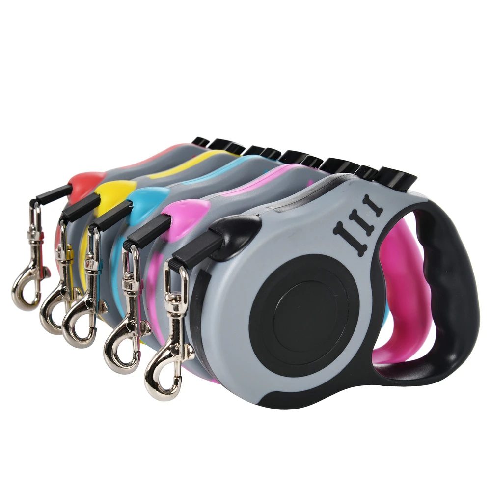 1 Stück/3 Stück 3m 5m Hundeleine für Kleine Hunde und Katzen Automatisch Einziehbare Nylon-Leine für Welpen Outdoor Reisen Spazieren Wandern Zugseil
