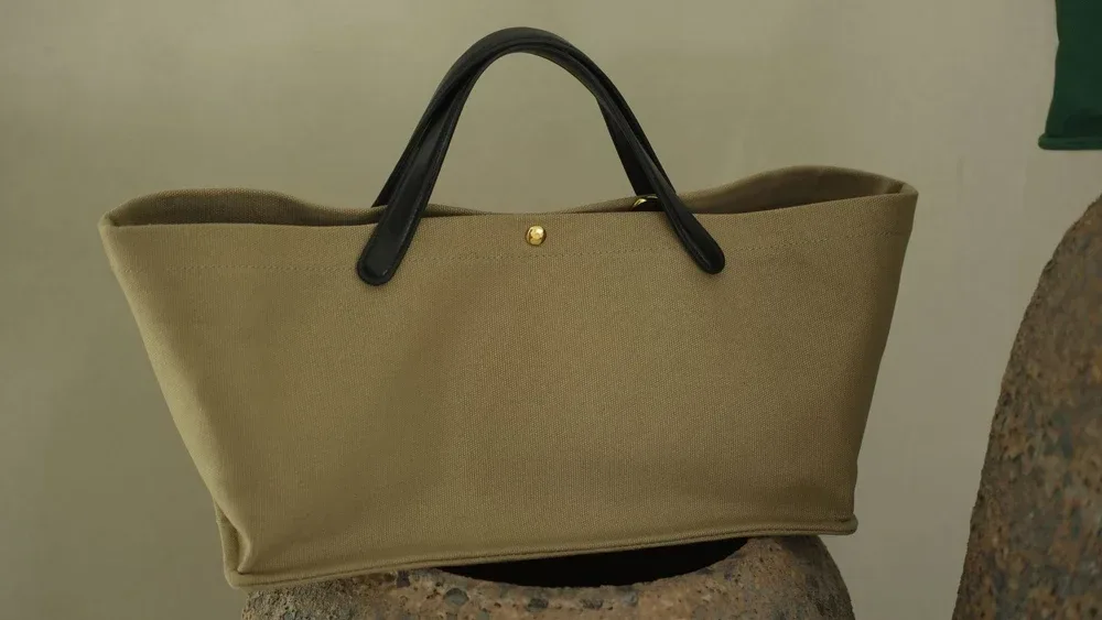 Damen-Tragetasche aus Segeltuch, Leder, Handtasche, Pendeln, Schulter, Umhängetasche, Achseltasche, Freizeit, vielseitig, lässig, schick, stilvoll, Clutch