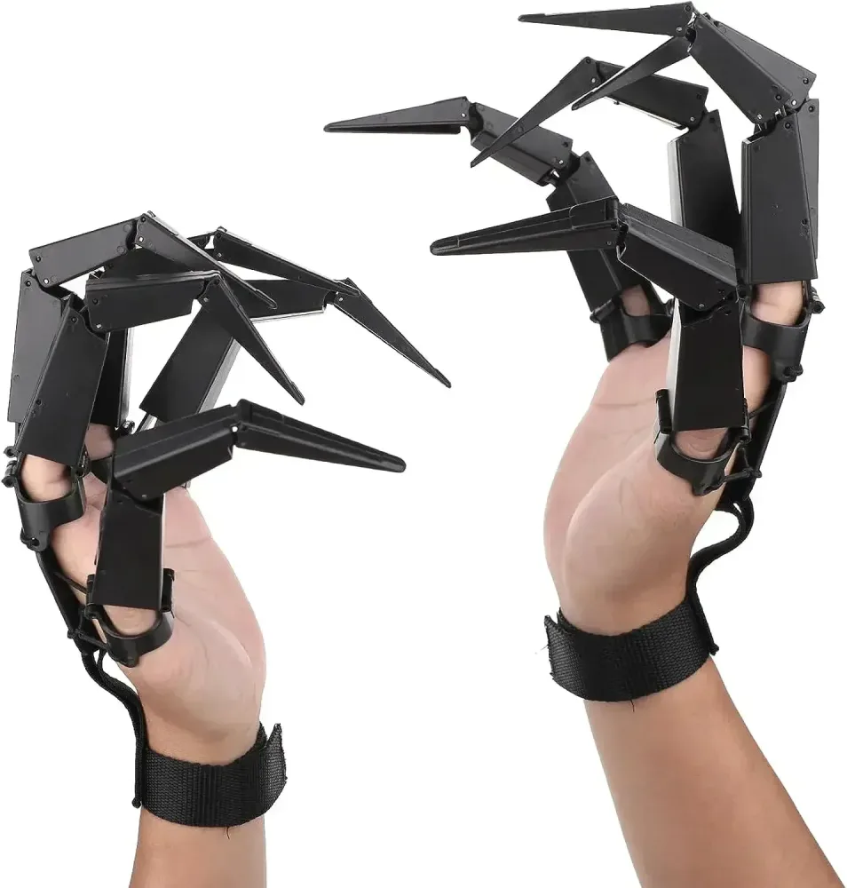 Halloween artikulierte Finger gefälschte Finger beängstigend Skelett Hand Cosplay Finger Handschuh realistische Horror Ghost Claw Prop Party Dekor