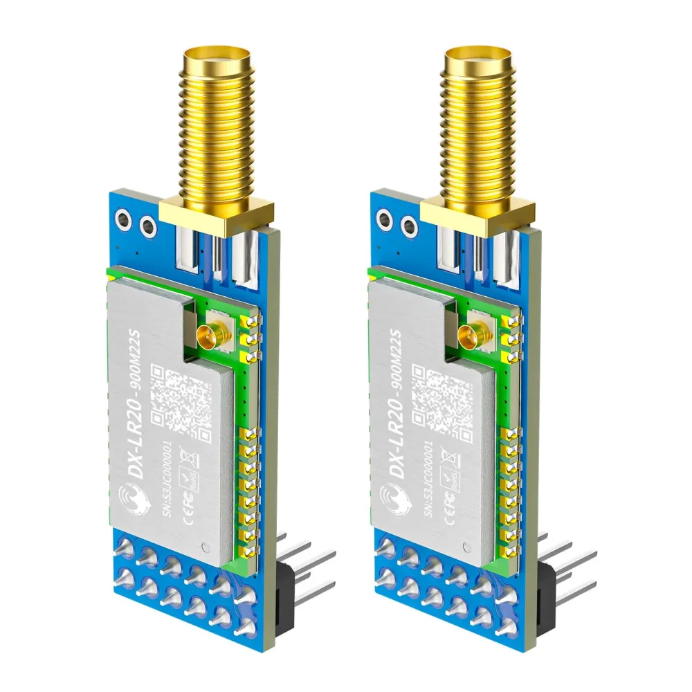 LLCC68 LoRa Wireless Maodule 32M Hochpräzises DX-SMART LR20-900M22SP 22dBm 915MHz Long Range SPI RF-Modul mit Stromversorgung