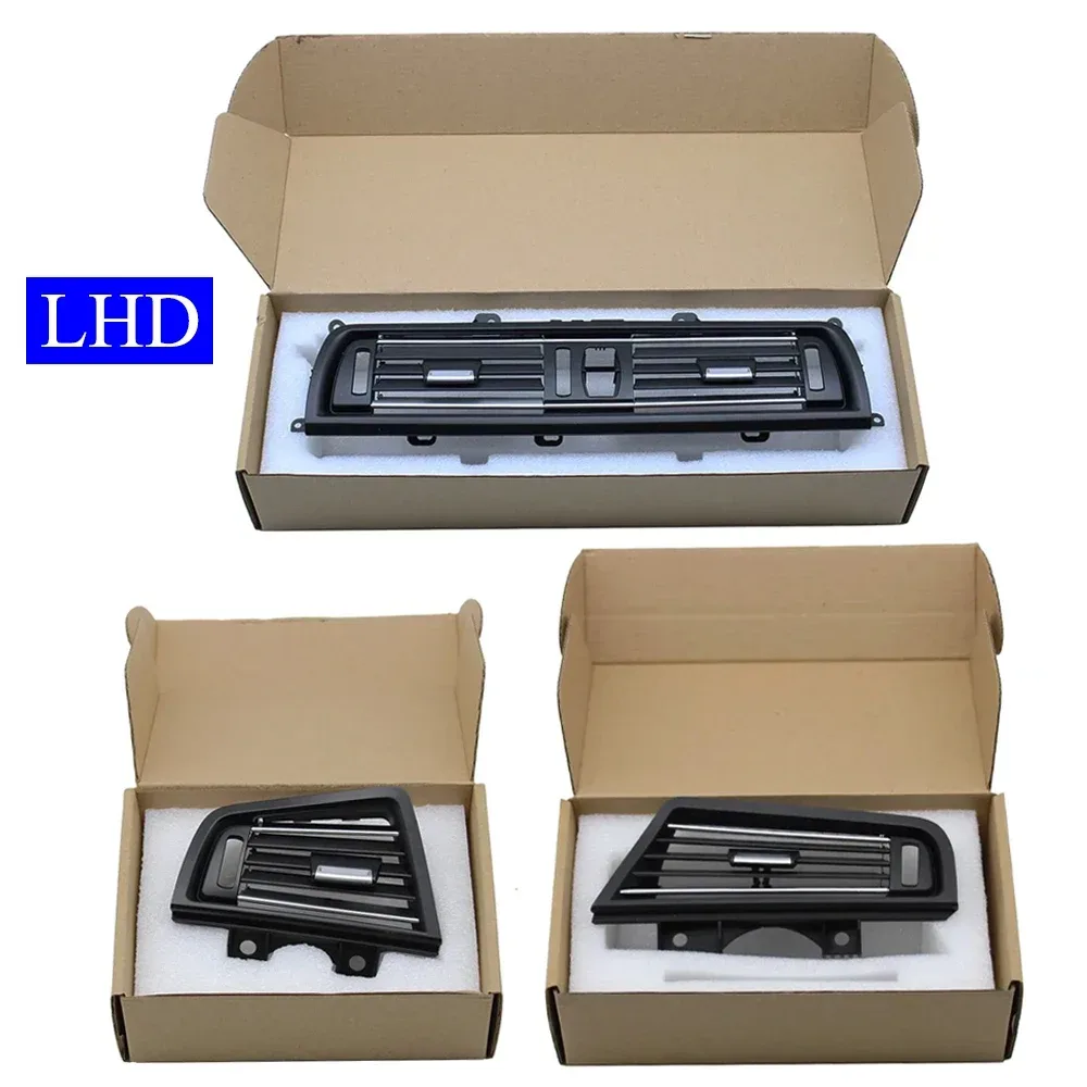 LHD Vorne Mitte Links Rechts Hinten AC Klimaanlage Verchromt Air Vent Grille Outlet Panel Für BMW 5er F10 F11 2010-2017