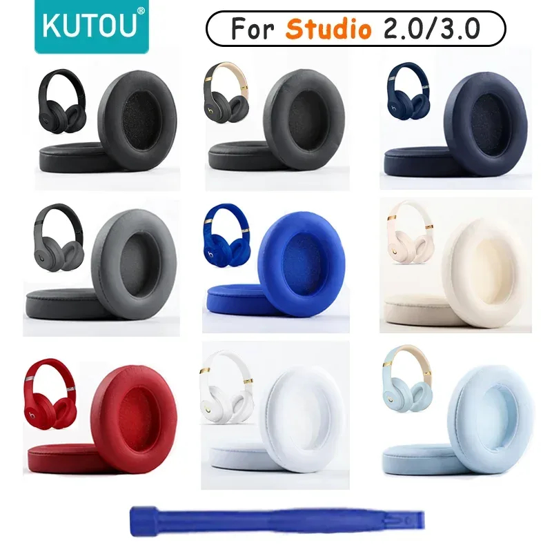 KUTOU Ohrpolster Für Beats Studio 3 3,0 Ohrpolster Studio 3 Kopfhörer Ersatz Pads Studio 2 Ohr Kissen Ohrpolster Headset Schaum Pad