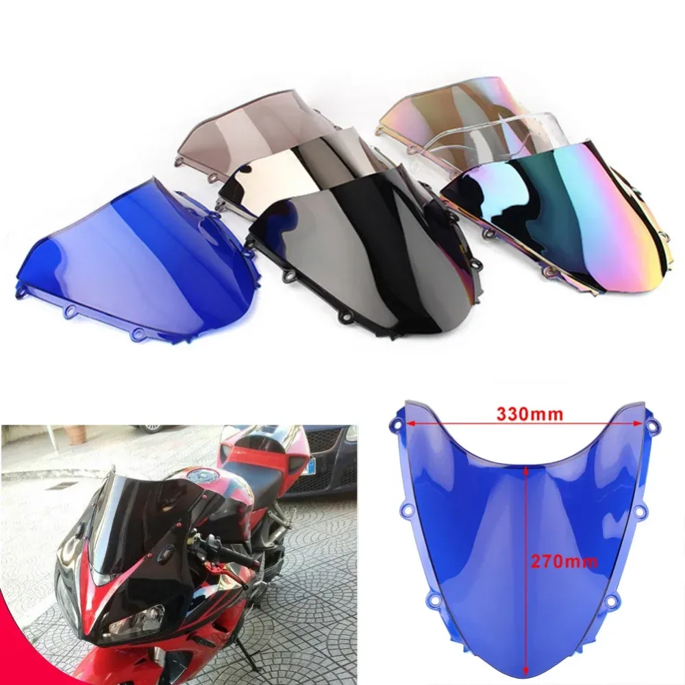 Motorrad Double Bubble Windschutzscheibe Deflektor Schutz Wind Bildschirm Für Honda CBR1000RR CBR 1000RR 1000 RR 2004-2005 2006 2007