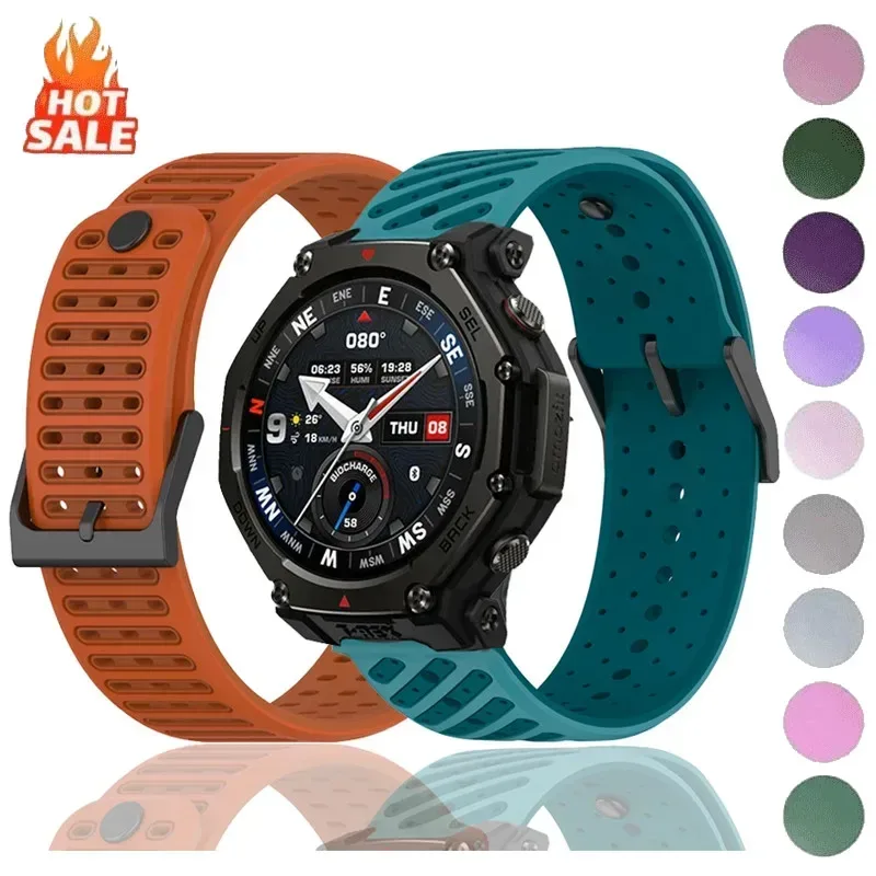 22mm Sport-Silikonarmband für Huawei Watch Band GT5 Pro 46mm, für Suunto Vertical 2 Race 2 Run 5, für Redmi Watch 3 5Active Lite