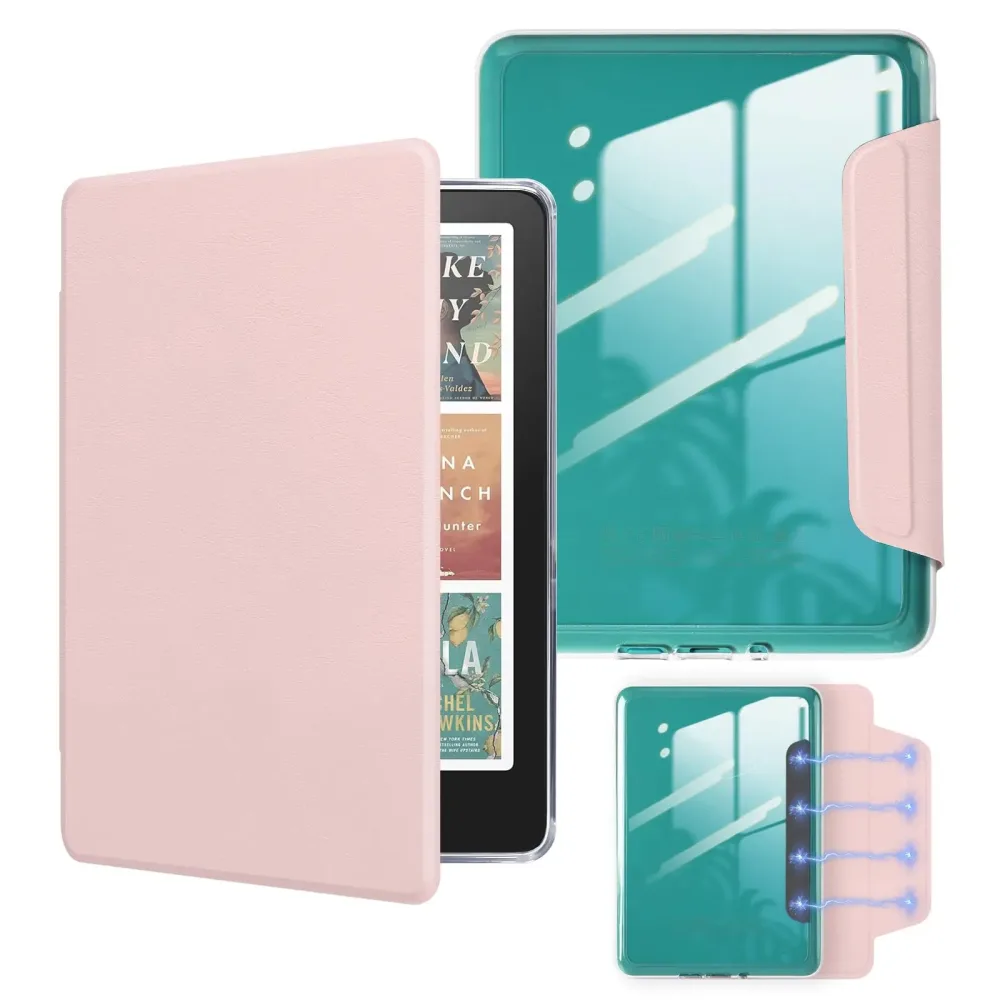 Magnetisch Abnehmbares Etui für 6-Zoll-Kindle (11. Generation 2022/2024) - Schlanke Leichte PU-Schutzhülle, Automatische Aufwach-/Schlaffunktion