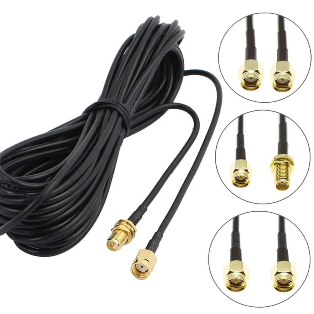 RG174 Kabel SMA Stecker Auf SMA Stecker Weiblich RPSMA Schott Stecker Verlängerung DRAHT RF Koaxial Coax Jumper RG316 Zopf 2M 5M 10M