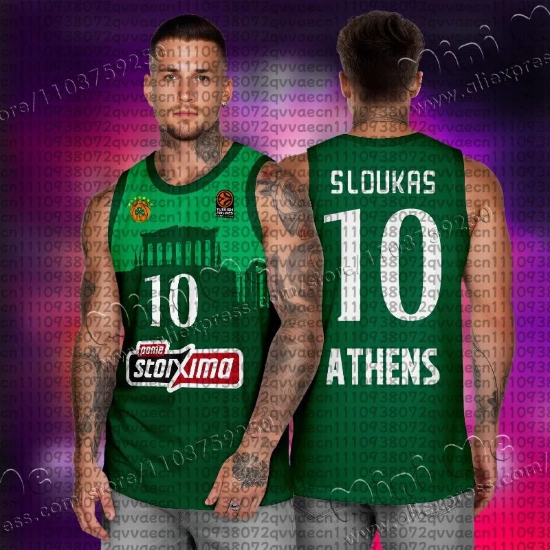 Neue Sommer-Eltern-Kind-Sportwettbewerbsweste von Panathinaikos Chediosman für den Außenbereich, schnell trocknend, atmungsaktiv, dünn