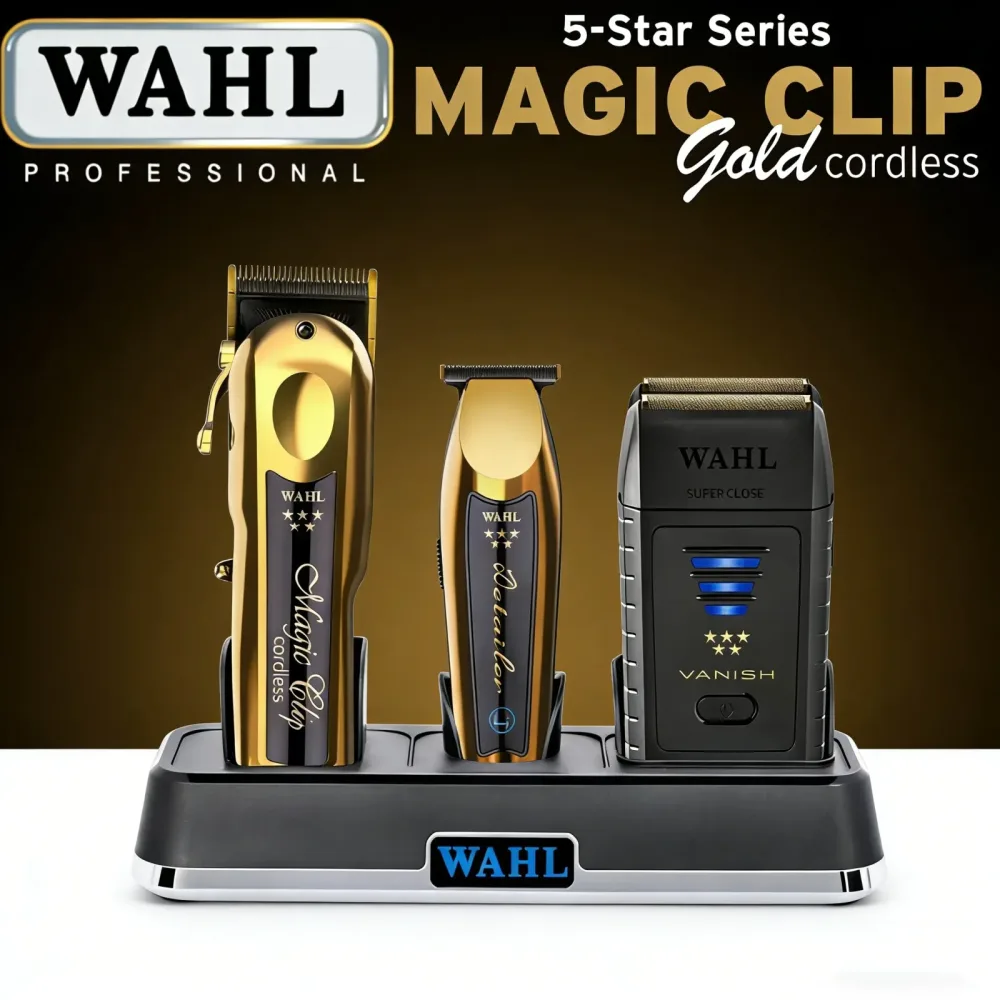 Professioneller Wahl 5 Star 8148 Magic Clip Senior Barber Kabelloser Haarschneider & Haartrimmer Detailer Li Trimmer & Vanish Rasierer