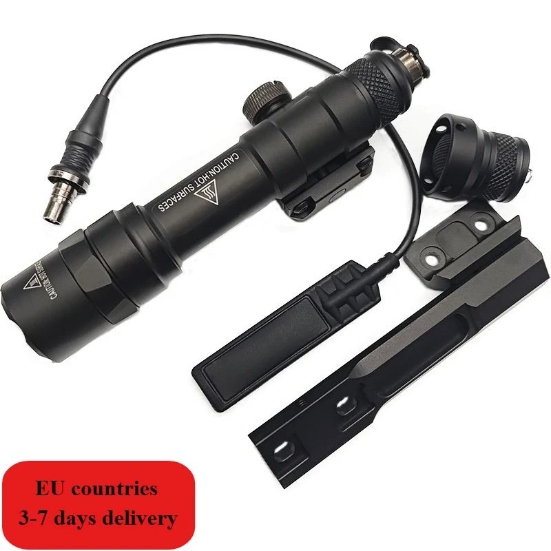 Taktische M600B M300B Gewehrleuchte M300C M600C LED-Taschenlampe mit Momentan-Druckschalter für MLOK/20MM Schiene