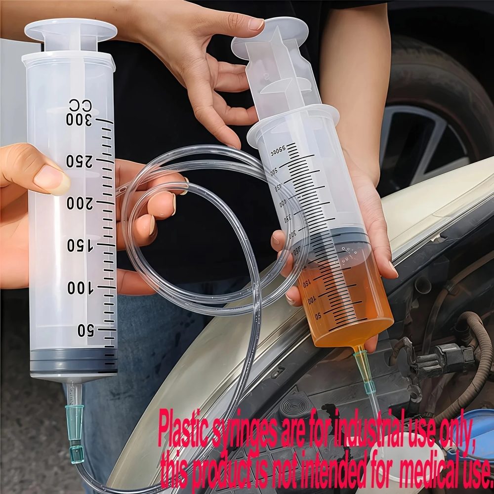 Doppelfunktions-Spritzenöl-Absaug- und Befüllwerkzeug für Auto, zum Extrahieren und Nachfüllen von Öl, Kraftstoff und Wasser, verschiedene Größen mit Schlauch