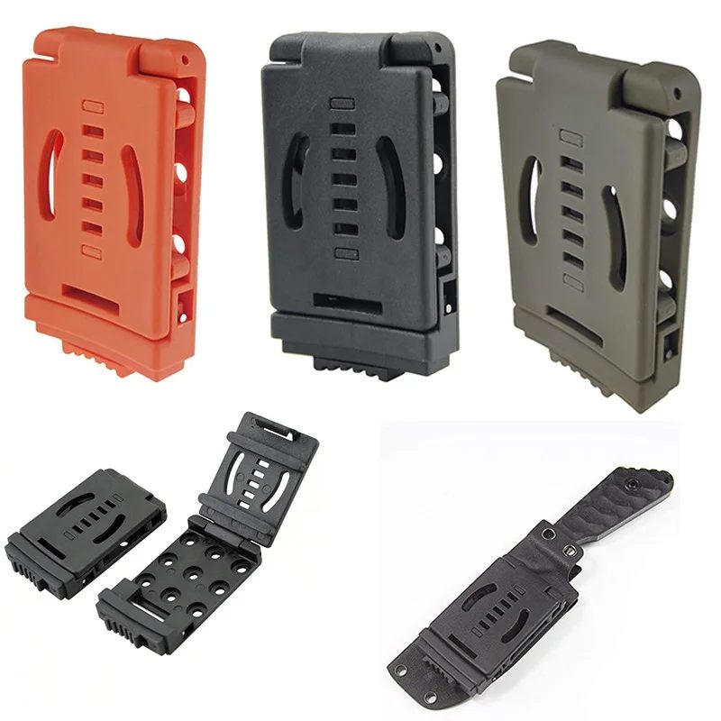 Multifunktions K Scheide Kydex Taille Gürtel Clip Jagd Messer Scheide Kit Tek Lok Gürtel Klemme Gürtel Mag Gun Holster Taille Zurück Clip