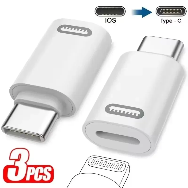 iOS zu USB-C Schnellladungsadapter Lightning zu Typ-C Adapter USB-C Datenübertragungskonverter für iPhone 17 15 Samsung Google